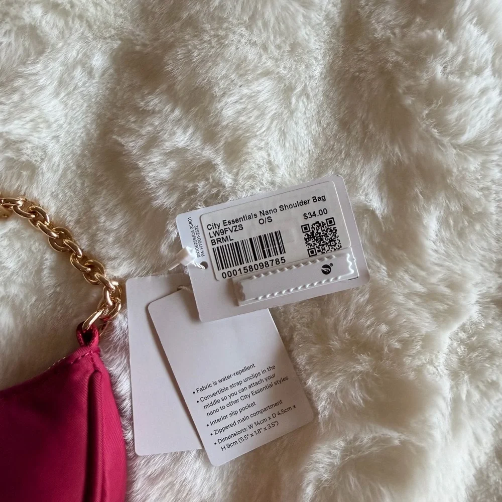 lululemon athletica Mini Bag with Gold Chain Berry Rumble - Picture 3 of 7